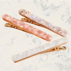 8 Other Reasons new Runway Clip Trio marbled hair clips
